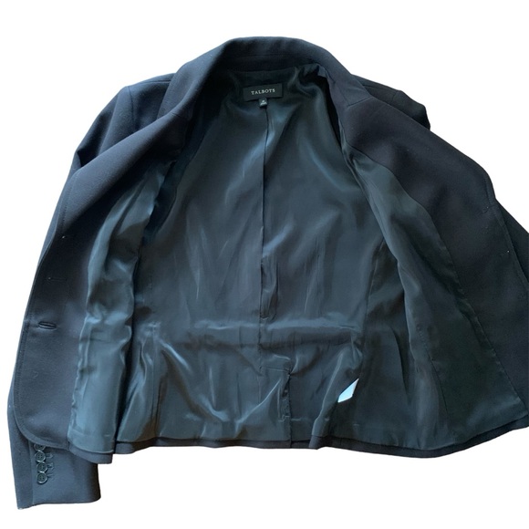 Talbots Black Blazer Women’s 10 Button Closure - Picture 6 of 11